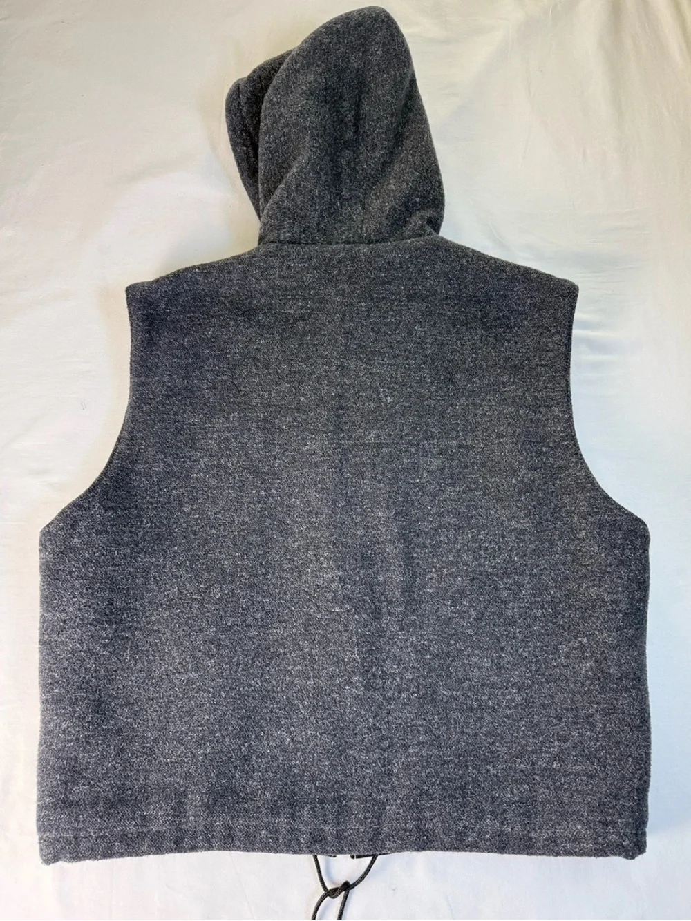 Y2K Nordstrom Rubbish XL Men’s Hoodie Vest Leather Wool Twilight BP Grunge Skate